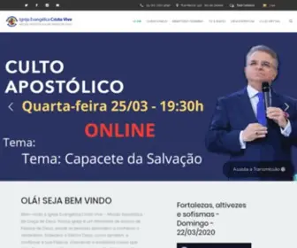 Igrejacristovive.com.br(Igreja Evangélica Cristo Vive) Screenshot