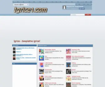 Igrice1.com(Besplatne igrice) Screenshot