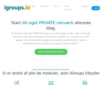Igroups.io(Opret) Screenshot