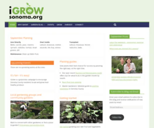 Igrowsonoma.org(IGROW Sonoma) Screenshot