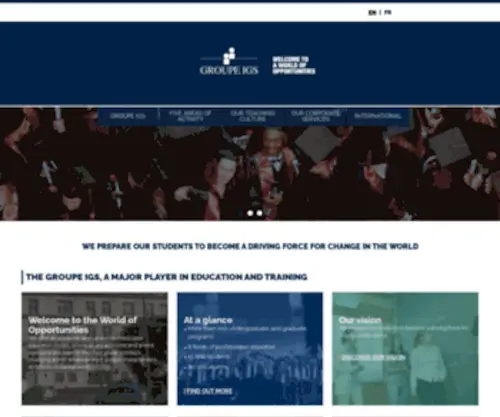 IGS-Group-Education.com(Groupe IGS) Screenshot
