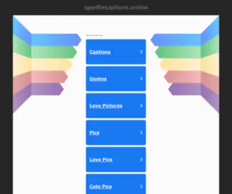 Igselfiecaptions.online(IG Captions) Screenshot