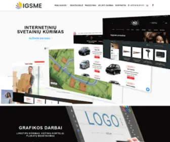 Igsme.com(Internetinių svetainių kūrimas) Screenshot