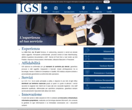 Igsonline.it(Information Technology & General Services) Screenshot