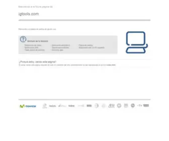 Igtools.com(Bienvenido a la futura página de) Screenshot