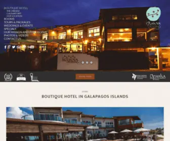 Iguanacrossing.com.ec(Iguana Crossing Boutique Hotel in Galapagos) Screenshot