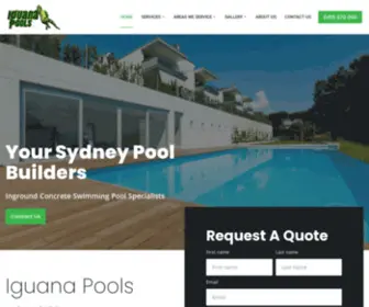 Iguanapools.com.au(Concrete Pools) Screenshot