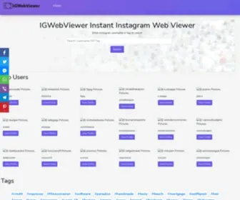 Igwebviewer.com(Instagram Web Viewer) Screenshot