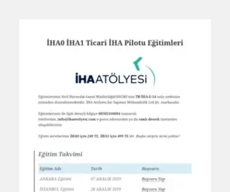 Ihaatolyesi.com(İHA Atölyesi) Screenshot