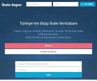 Ihalerapor.com(EKAP) Screenshot