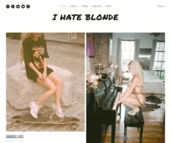 Ihateblonde.com(I Hate Blonde) Screenshot