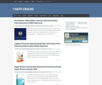 Ihatecracks.com(I Hate Cracks) Screenshot