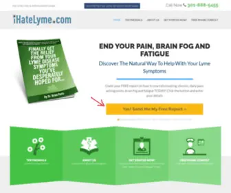 Ihatelyme.com(End To Your Lyme Symptoms Suffering) Screenshot