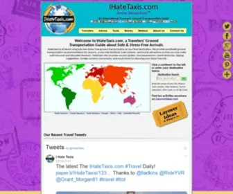 Ihatetaxis.com(A Travellers' Safe Ground Transportation Guide) Screenshot