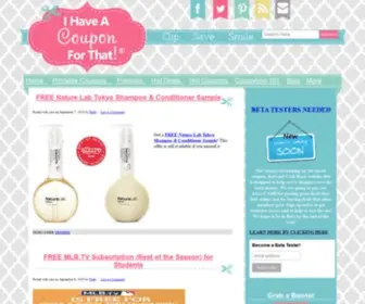 Ihaveacouponforthat.com(Ihaveacouponforthat) Screenshot
