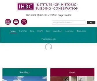 IHBC.org.uk(The Institute of Historic Building Conservation (IHBC)) Screenshot