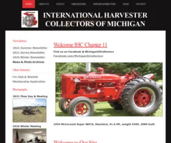 IHC11.com(Michigan Chapter 11 International Harvester Collectors) Screenshot