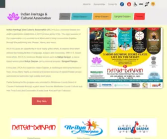 Ihca-NJ.com(Indian Heritage & Cultural Association) Screenshot