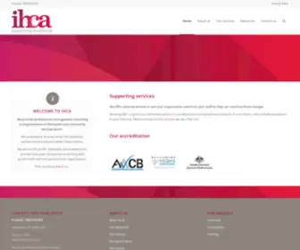 Ihca.com.au(Institute for Healthy Communities Australia Inc) Screenshot