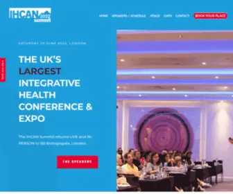 Ihcansummit.co.uk(Integrative Healthcare and Applied Nutrition Summit) Screenshot