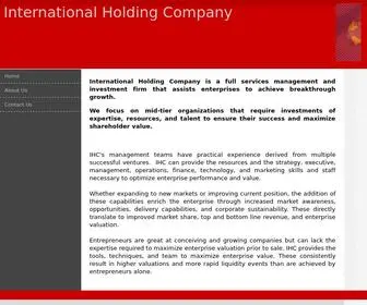 IHC.us.com(International Holding Company) Screenshot