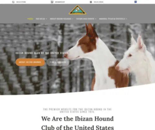 Ihcus.org(Ibizan Hound Club of the United States) Screenshot