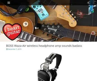 Iheartguitarblog.com(Guitar news) Screenshot