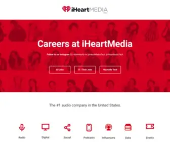 Iheartmediacareers.com(Working at iHeartMedia) Screenshot