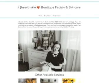 Iheartskindenver.com(I heart skin) Screenshot