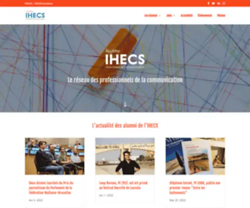 Ihecs-Alumni.be(IHECS Alumni) Screenshot