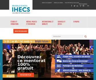 Ihecs.be(Institut des Hautes) Screenshot