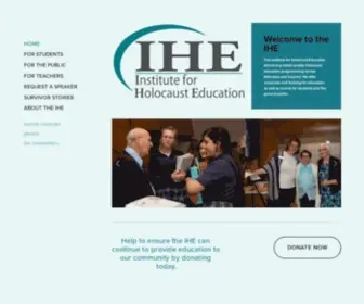 Ihene.org(The Institute for Holocaust Education) Screenshot