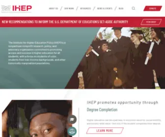 Ihep.org(Institute for Higher Education Policy) Screenshot