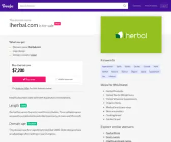 Iherbal.com(E-commerce company name for sale) Screenshot