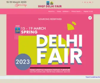 Ihgfdelhifair.in(IHGF Delhi FairHandicraft Trade Spring Gift Show in India) Screenshot