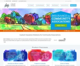 Ihginsurance.com(Insurance for Community Associations) Screenshot