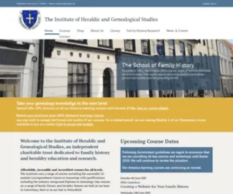 IHGS.ac.uk(The Institute of Heraldic and Genealogical Studies) Screenshot