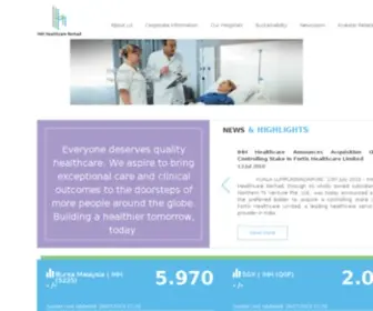 IHH-Healthcare.com(IHH-Healthcare Berhad) Screenshot