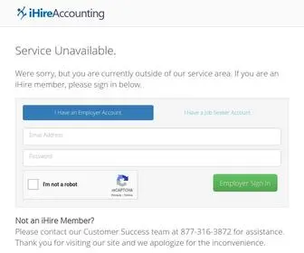 Ihireaccounting.com(Out of Service Area) Screenshot