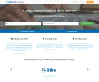 Ihireadvertising.com(Advertising Jobs) Screenshot