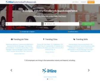 Ihireautomotiveprofessionals.com(Automotive Jobs) Screenshot