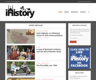 Ihistory.co(Empowering Muslims with fresh perspectives on Islamic history) Screenshot