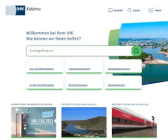 IHK-Koblenz.de(Die Industrie) Screenshot