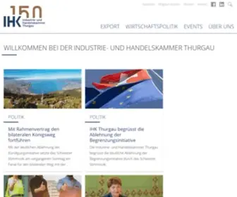 IHK-Thurgau.ch(Industrie und Handelskammer (IHK) Thurgau) Screenshot