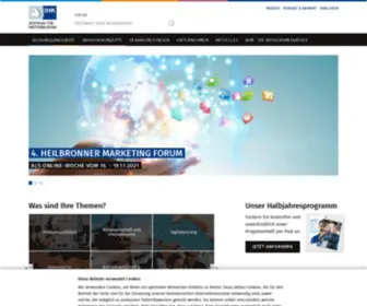 IHK-Weiterbildung.de(IHK-Zentrum für Weiterbildung Heilbronn-Franken) Screenshot