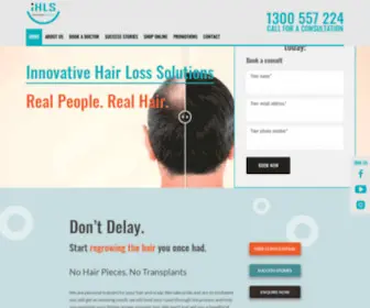 IHLS.com.au(Hair Loss Solutions for Men & Women) Screenshot