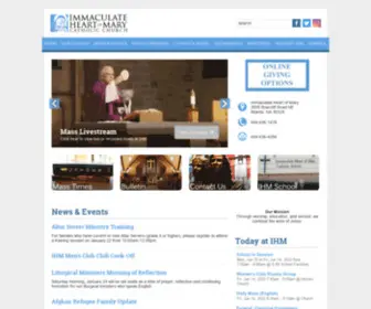 Ihmatlanta.org(Immaculate Heart of Mary Catholic Church) Screenshot