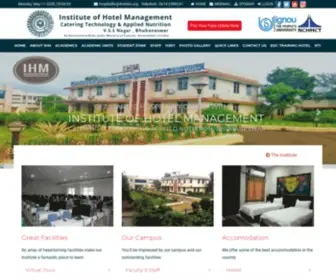 IHMBBS.org(Institute Of Hotel Management Catering Technology And Applied Nutrition) Screenshot