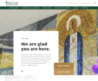 IhmcatholicParish.org(Immaculate Heart of Mary) Screenshot