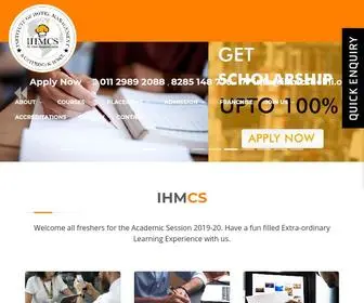 Ihmcsdelhi.org(Hotel Management College) Screenshot